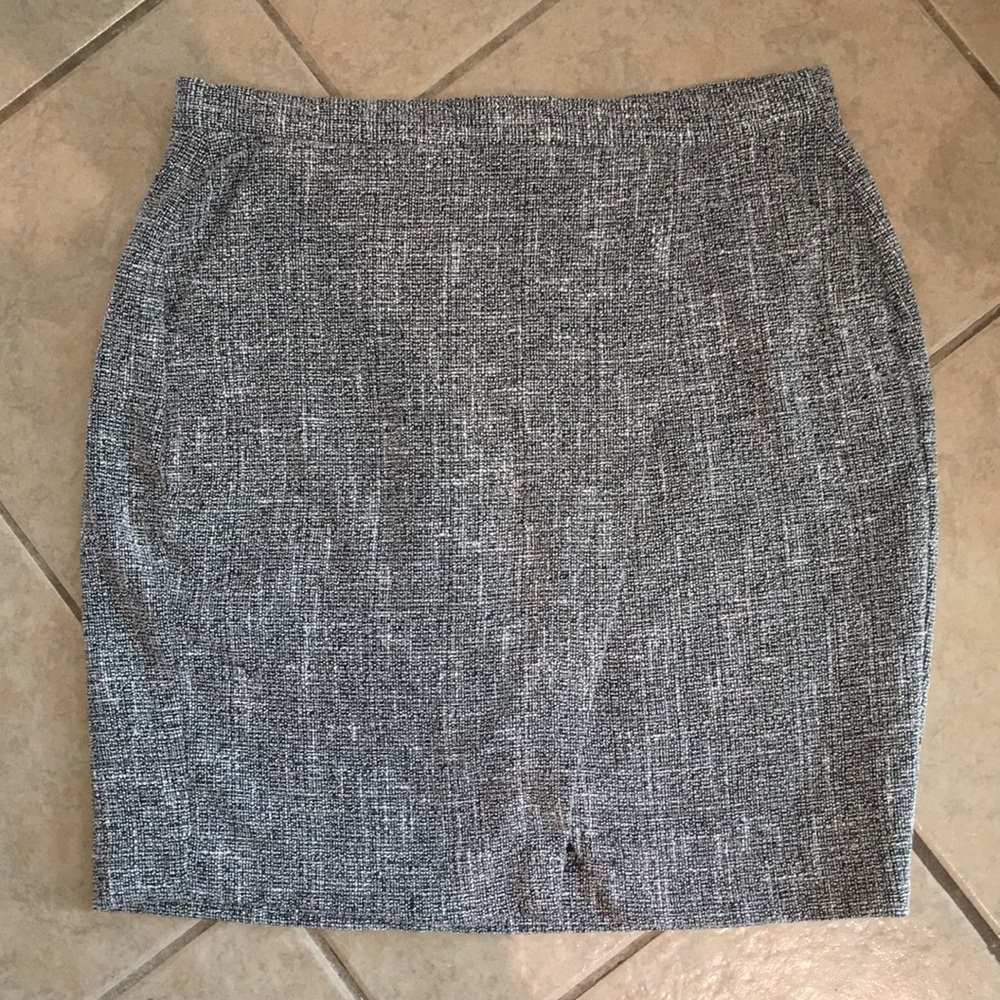 Banana Republic Tweed Faux Wrap Pencil Skirt 12P
